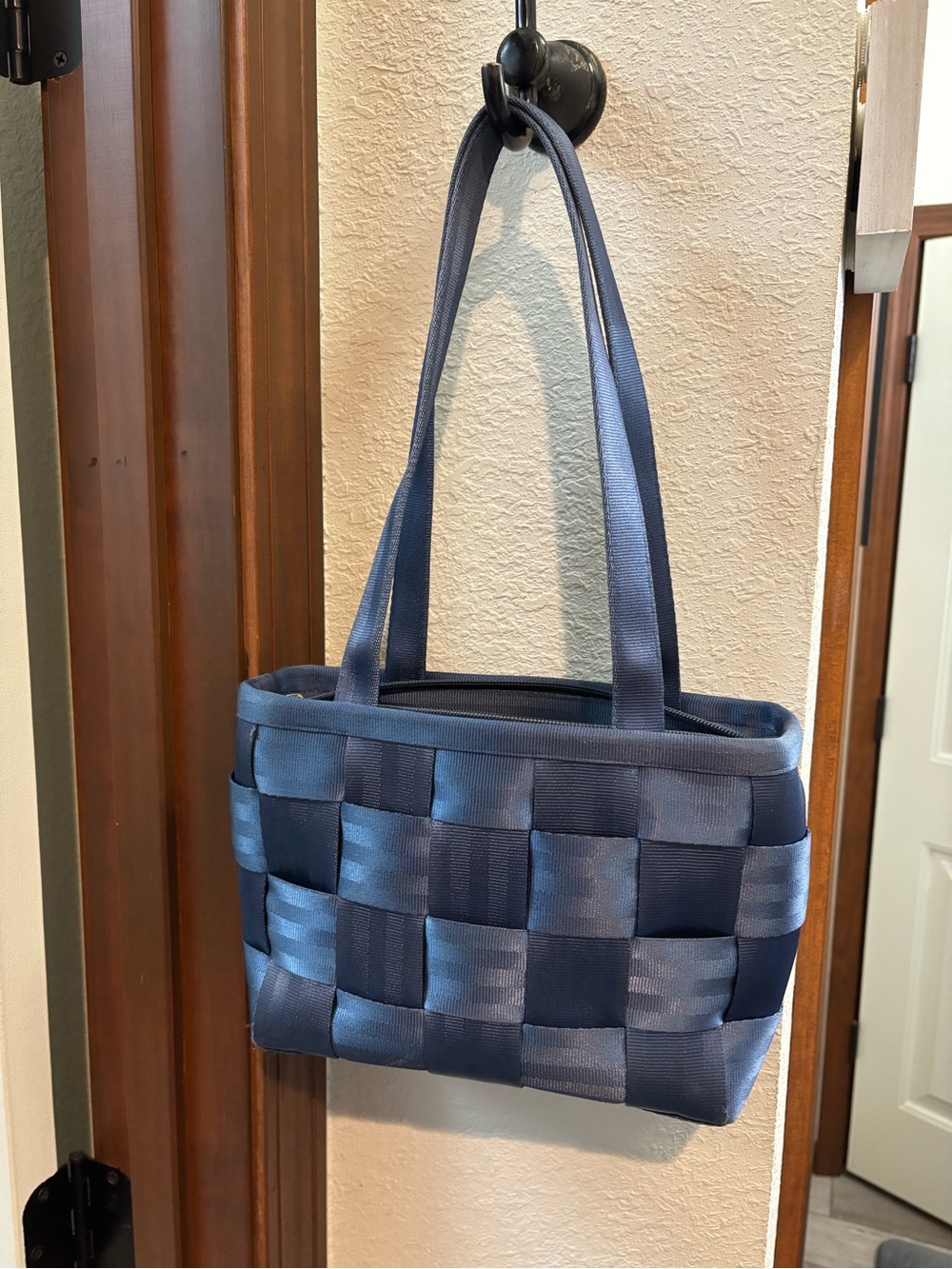 Harveys Blue Woven Tote Bag